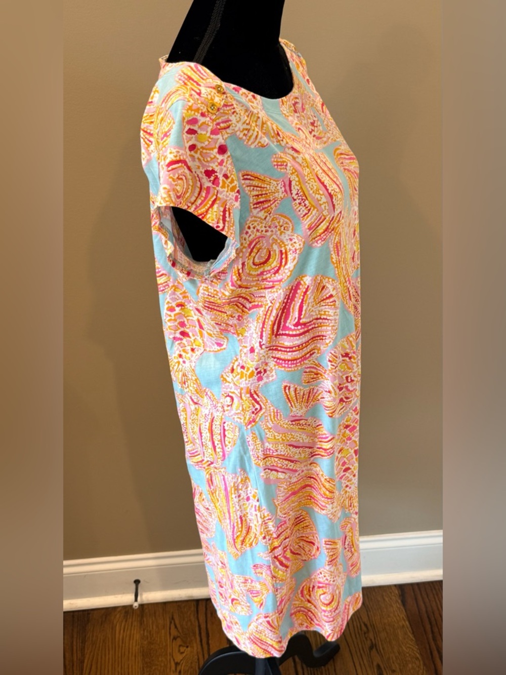 Women’s LILLY PULITZER Loren short sleeve boatneck bikini breakwater dress- XL - Picture 4 of 8